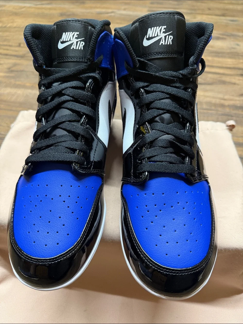 Jordan Men's Blue, Black & White High-Top Athletic Sneakers